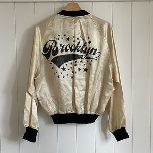 VINTAGE Brooklyn Bomber Jacket sz M